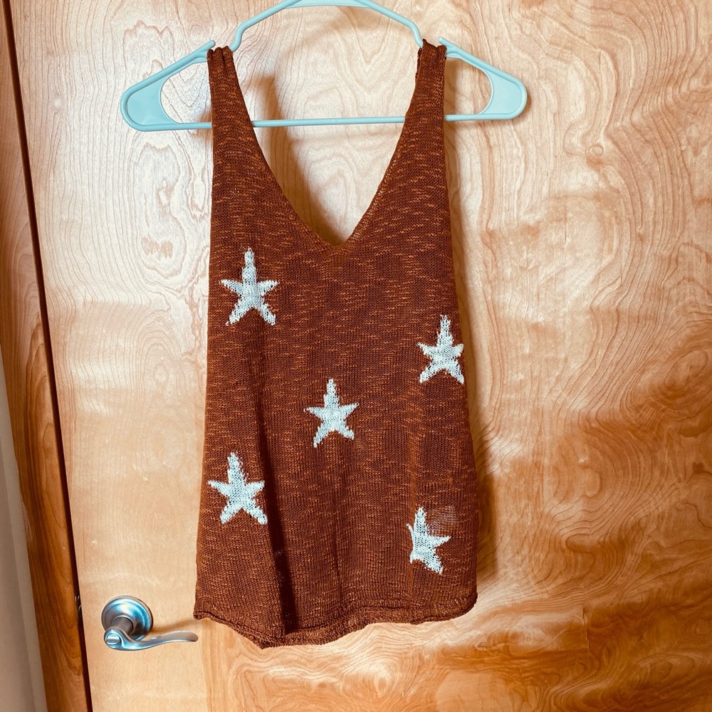 Wishlist Copper Star Knit Tank